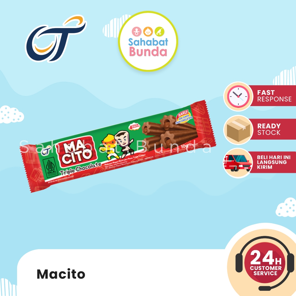 

MACITO Makanan Ringan Ekstrudat Rasa Cokelat 10 GR Isi 5