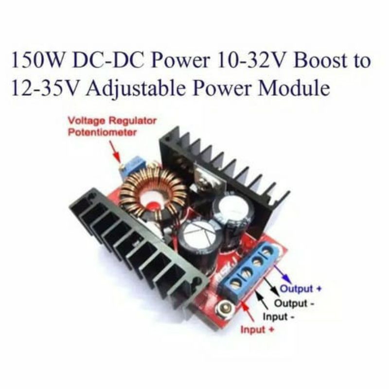 KIT STEP UP DC TO DC 12-35V 150WATT