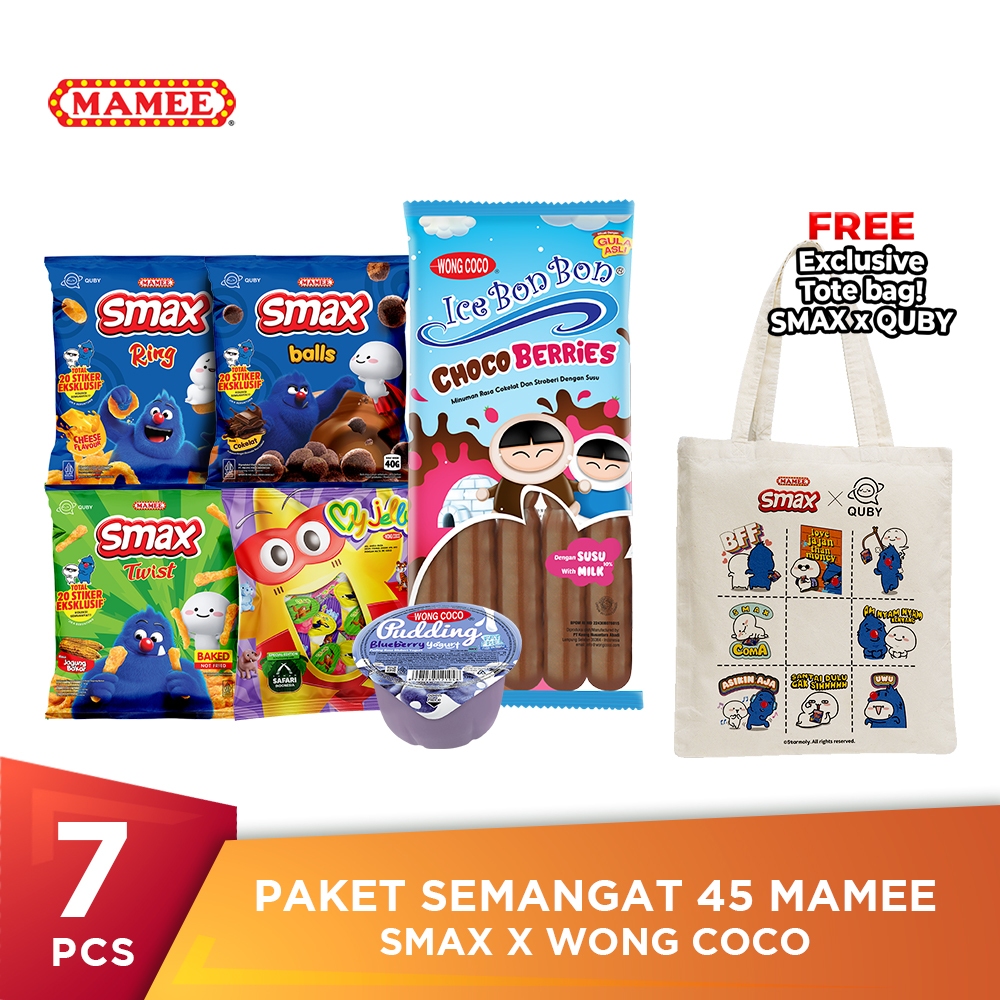 

Paket Smax All Variant x Wong Coco Free Totebag Quby