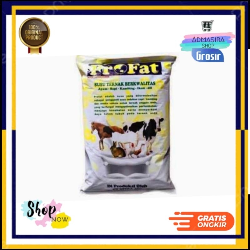 PROFAT Susu Ternak 1kg Susu Cempe Pedet Anak Sapi Kambing Pengganti Susu Induk 1 kg