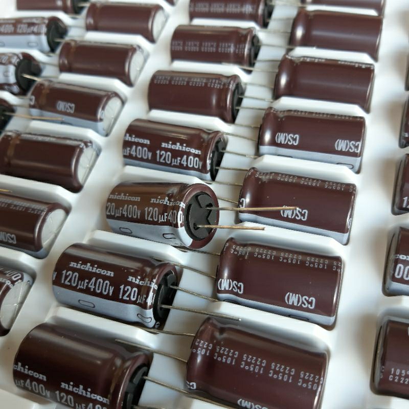 ELKO ELCO POWER SUPLAY 120UF 400V NICHICON ORIGINAL
