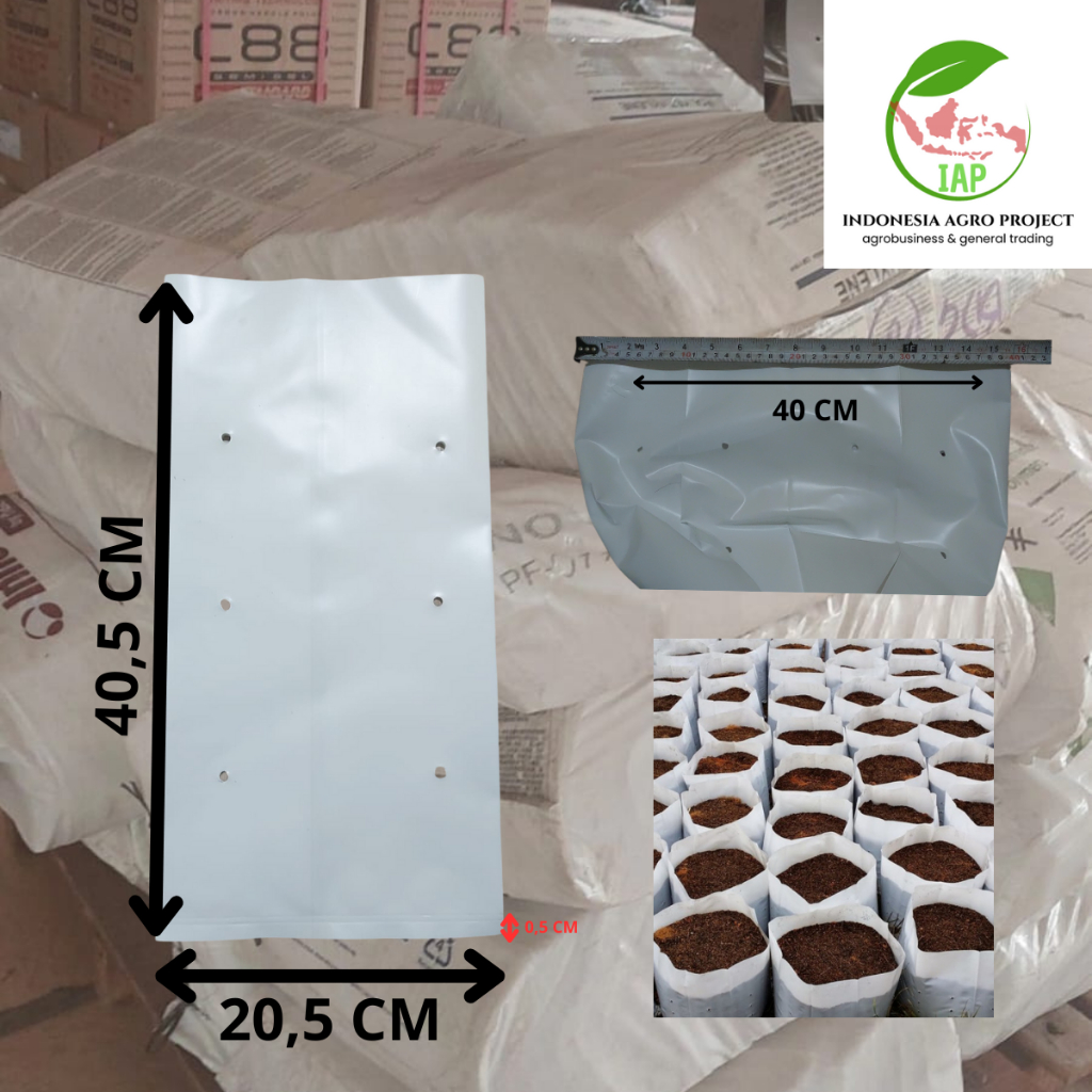 Polybag / 40x40 cm / PUTIH / TEBAL Rp5.100