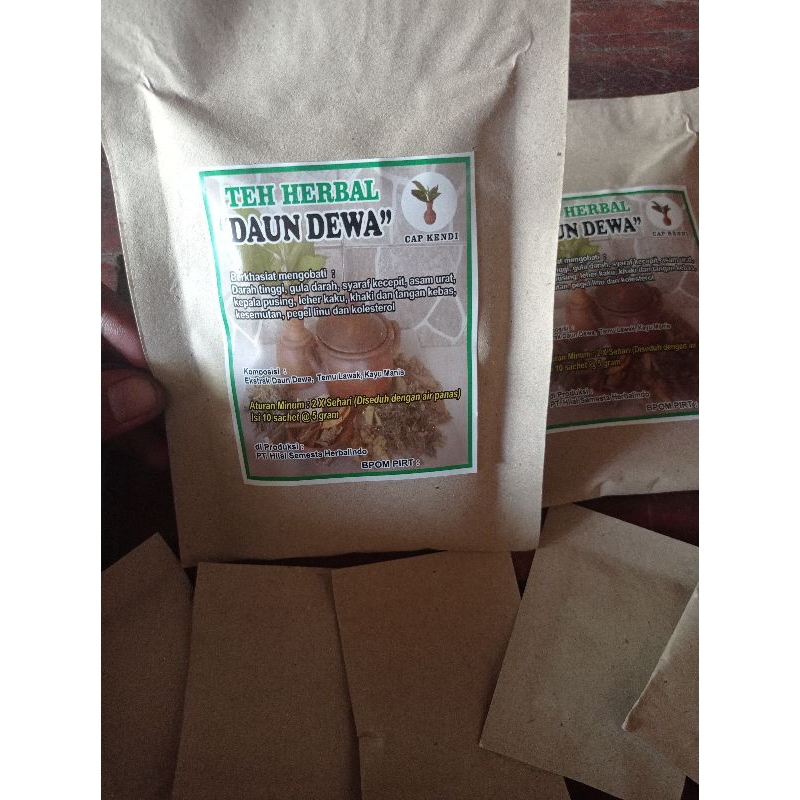 

teh seduh herbal daun dewa asam urat pegel-linu original