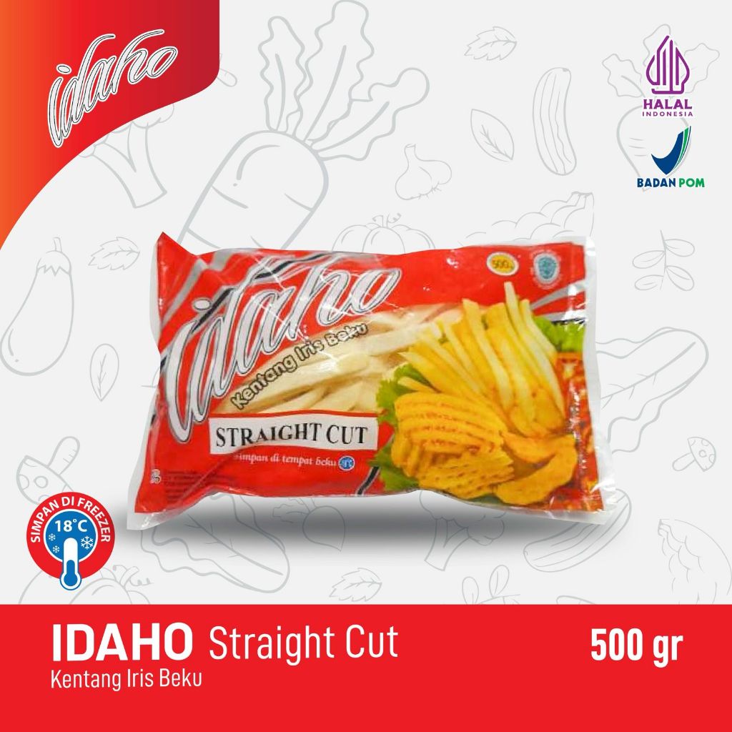 

IDAHO Straight Cut - Kentang Iris Beku 500 Gram