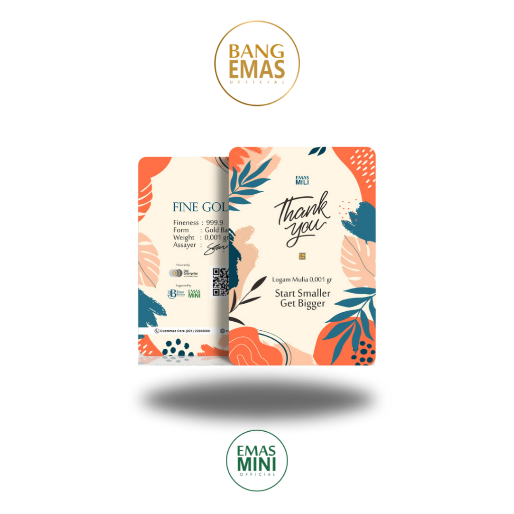 Emas Mili (Thank You Gift) 0,001 Gram