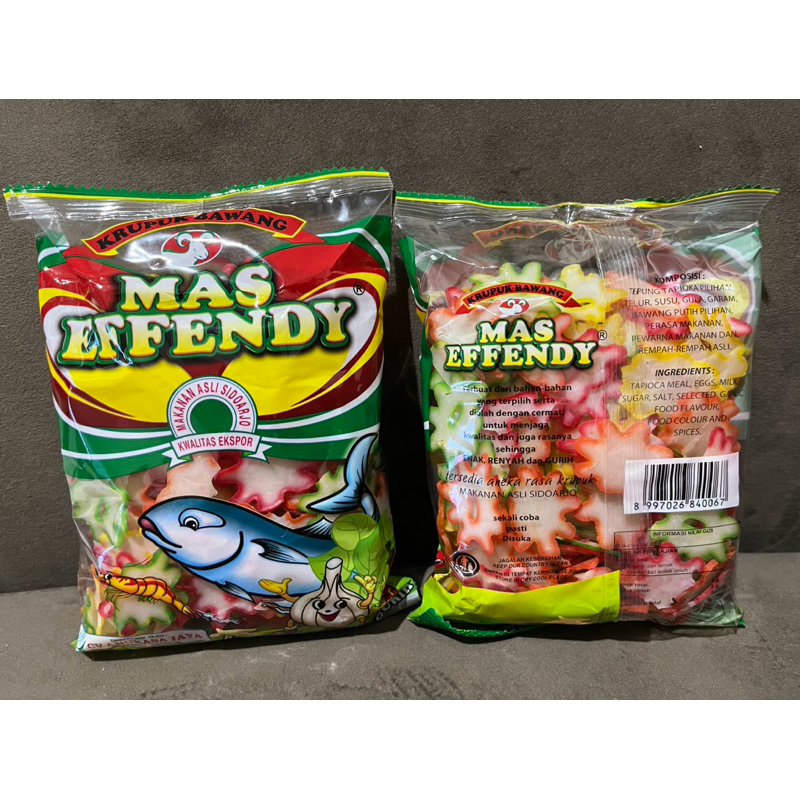 

Kerupuk Bawang Tersanjung Mentah Cap Mas Effendy (250g), Enak, Renyah dan Gurih