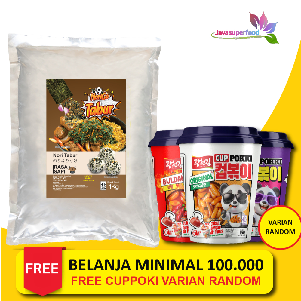 

Nori Tabur Rumput Laut Panggang - Rasa Sapi- 1Kg