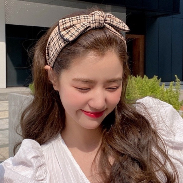 KLT HANA BBow Korean Headband / Bando Bangkok Besar Lebar / Bandana Korea / Head Band Besar Import /