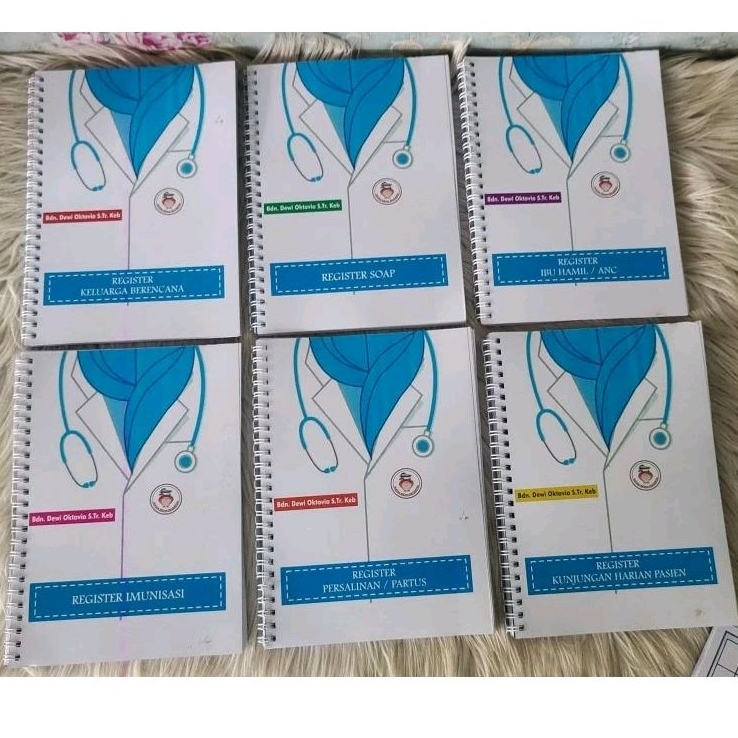 Buku Register Bumil Resti/Register ANC/Register KB/Register Partus/Register Imunisasi