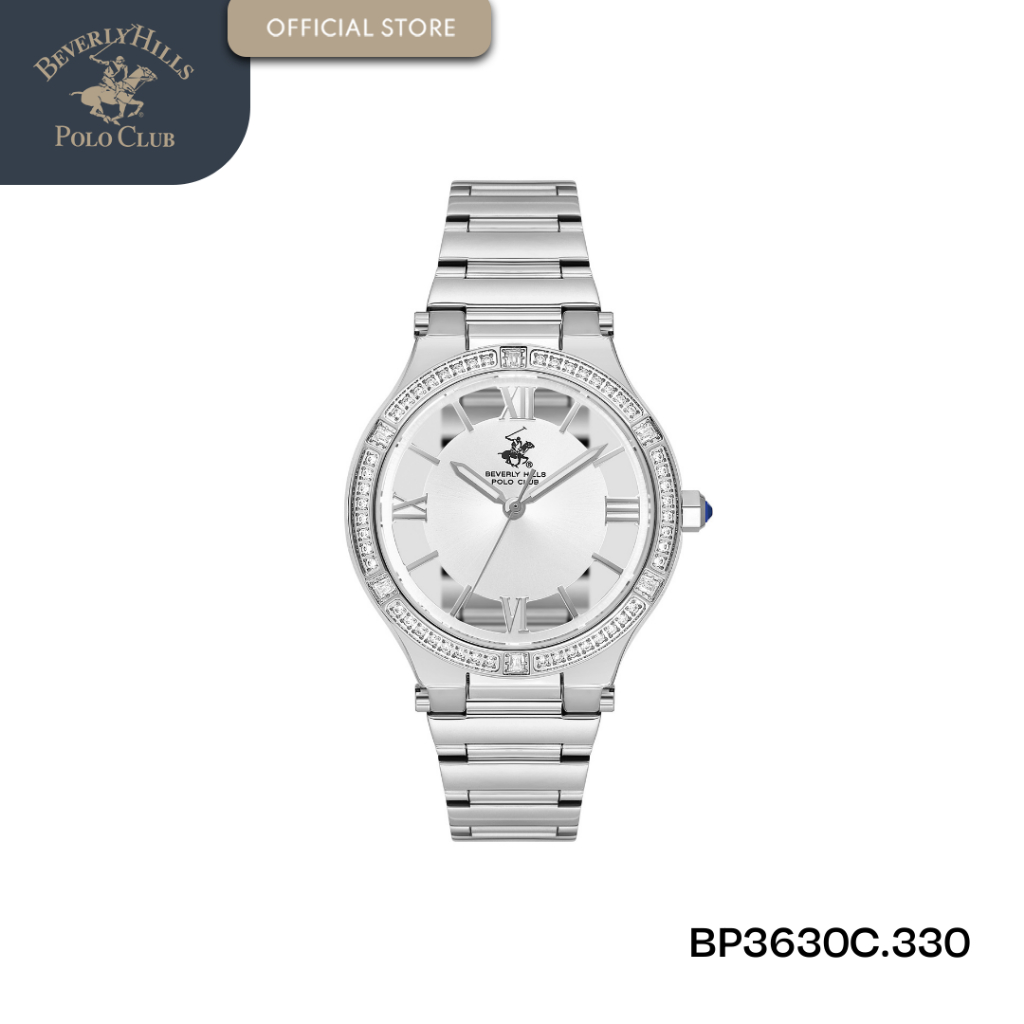 Beverly Hills Polo Club Jam Tangan Wanita BP3630C.330 Silver- White