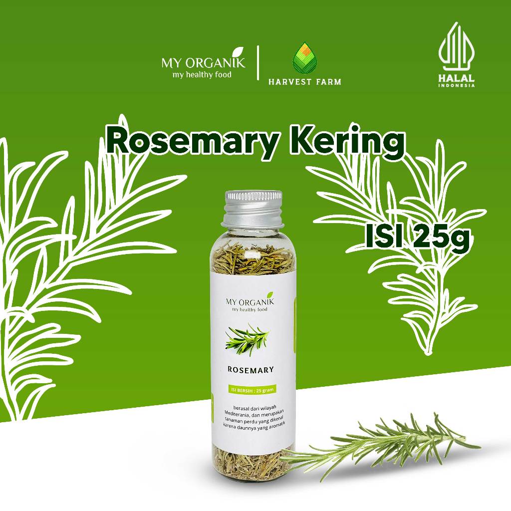 

My Organik Rosemary Kering Organik Dried Rosemari Bubuk Kering