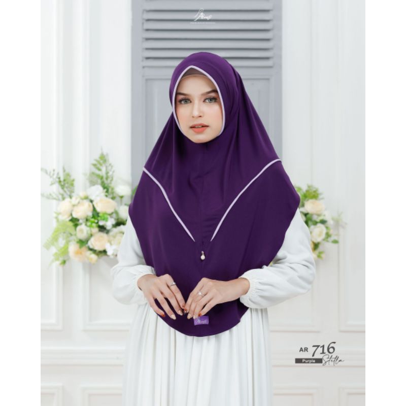 hijab bergo arrafi terlaris ukuran standar simple
