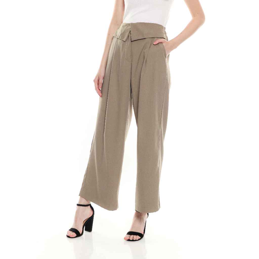 CuddlePop || Molly Cozy wide pants kulot celana wanita lebar