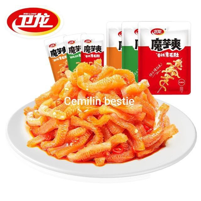 

Weilong konjac shuang china pedas snack halal ecer import