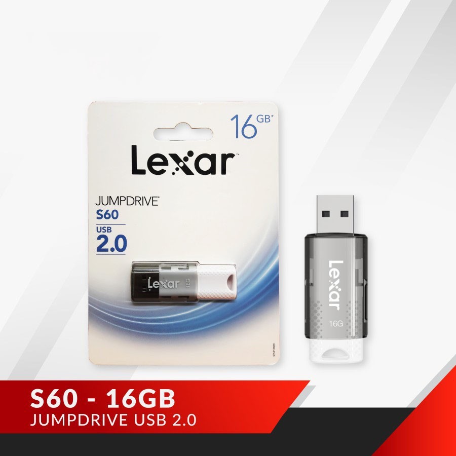 Flsahdisk 64GB LEXAR JumpDrive S60 USB 2.0 LJDS060064G-BNBNG