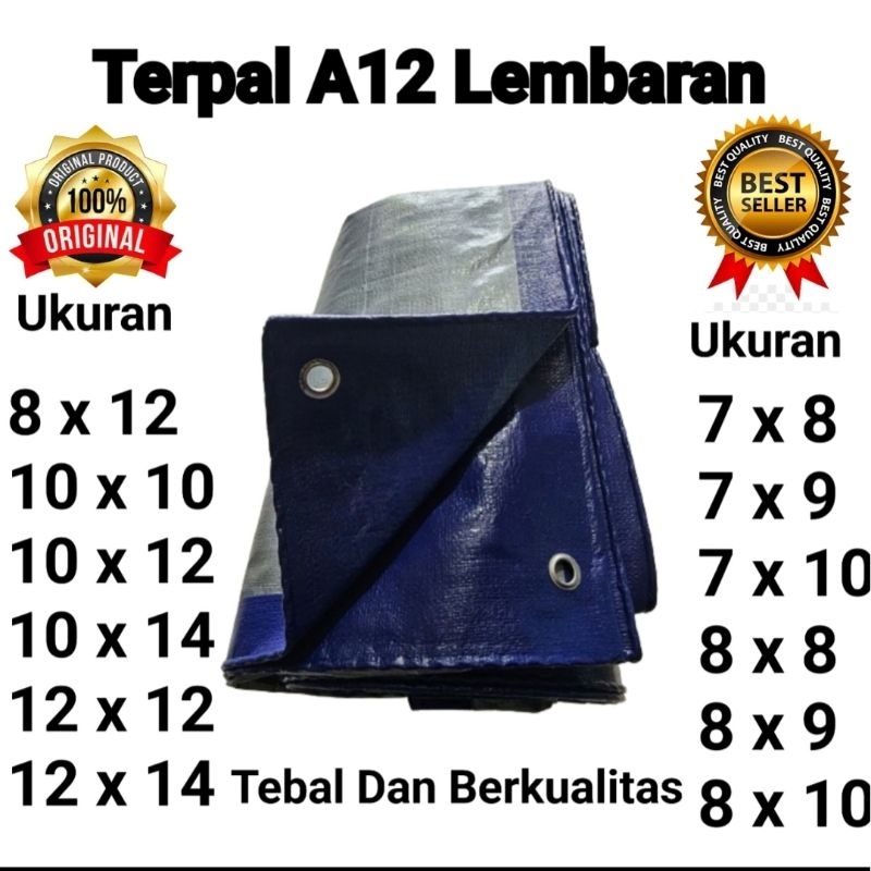 Terpal A12 Ukuran 8x12 Cina Tebal & Berkualitas
