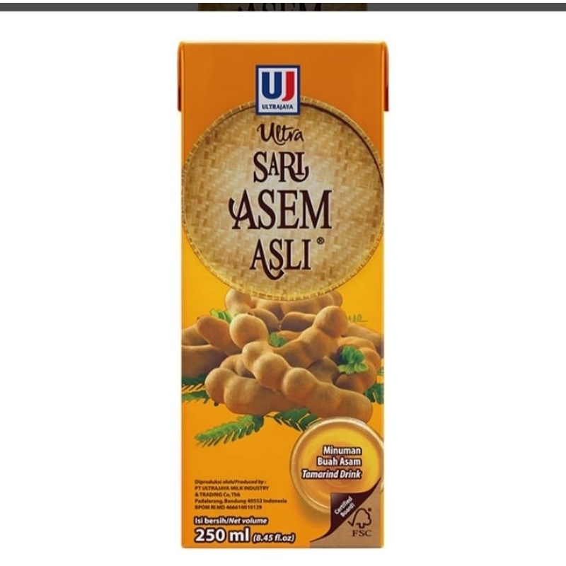 

Sari asem asli 250 ml 1 karton isi 24