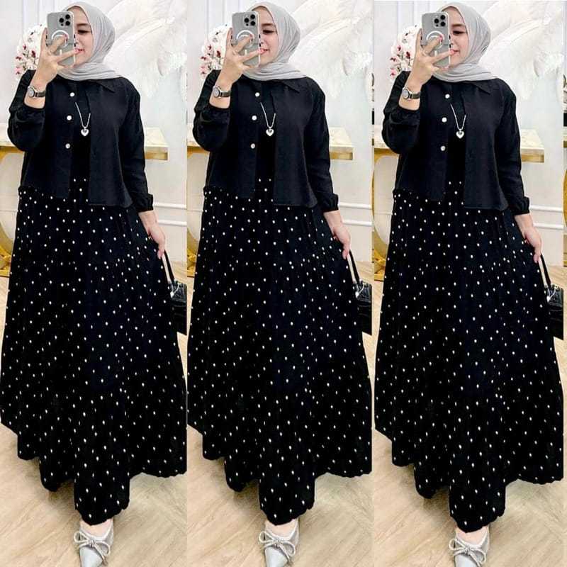 LUXURY ONE SET ROK MIX KRINGKEL- ONE SET ROK MIX KRINKLE BAHAN PREMIUM - ONE SET ROK KOREAN STYLE - 
