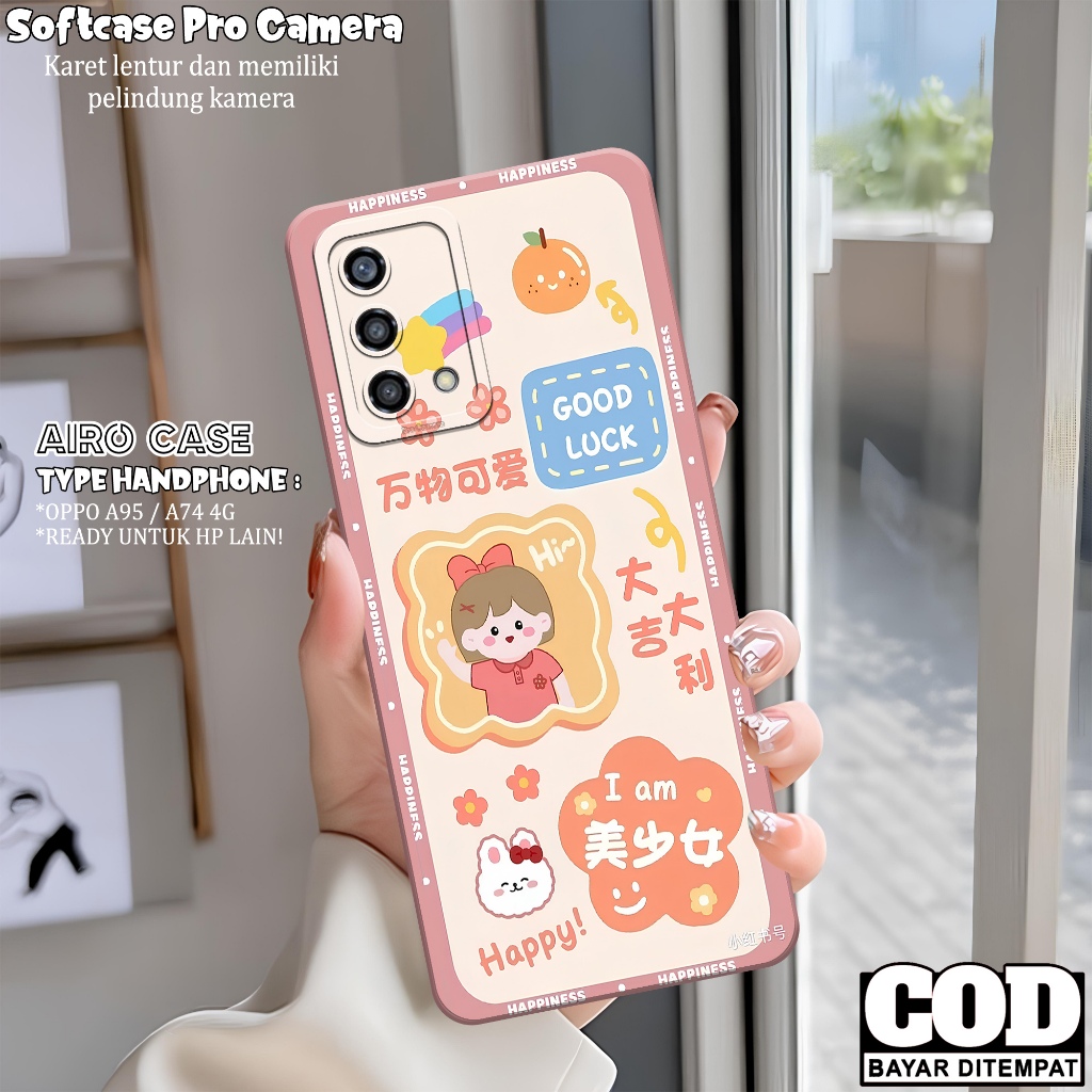 Softcase OPPO A95/ A74 4G Terbaru Case OPPO A95/ A74 4G Fashion Case KARTUN Casing OPPO A95/ A74 4G 
