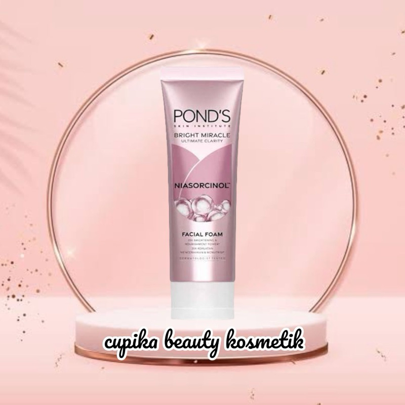 co,z} PONDS FACIAL FOAM 50 GR PINK BRIGHT MIRACLE NIASORCINOL FOAM|| PONDS SABUN WAJAH