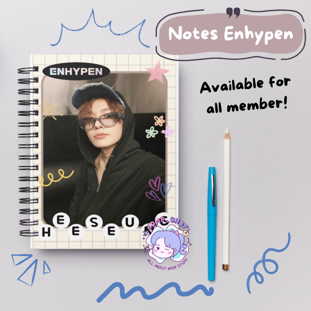 

Notes Buku Tulis ENHYPEN Permember Heeseung Niki Jungwon Jay Sunghoon Sunoo Jake