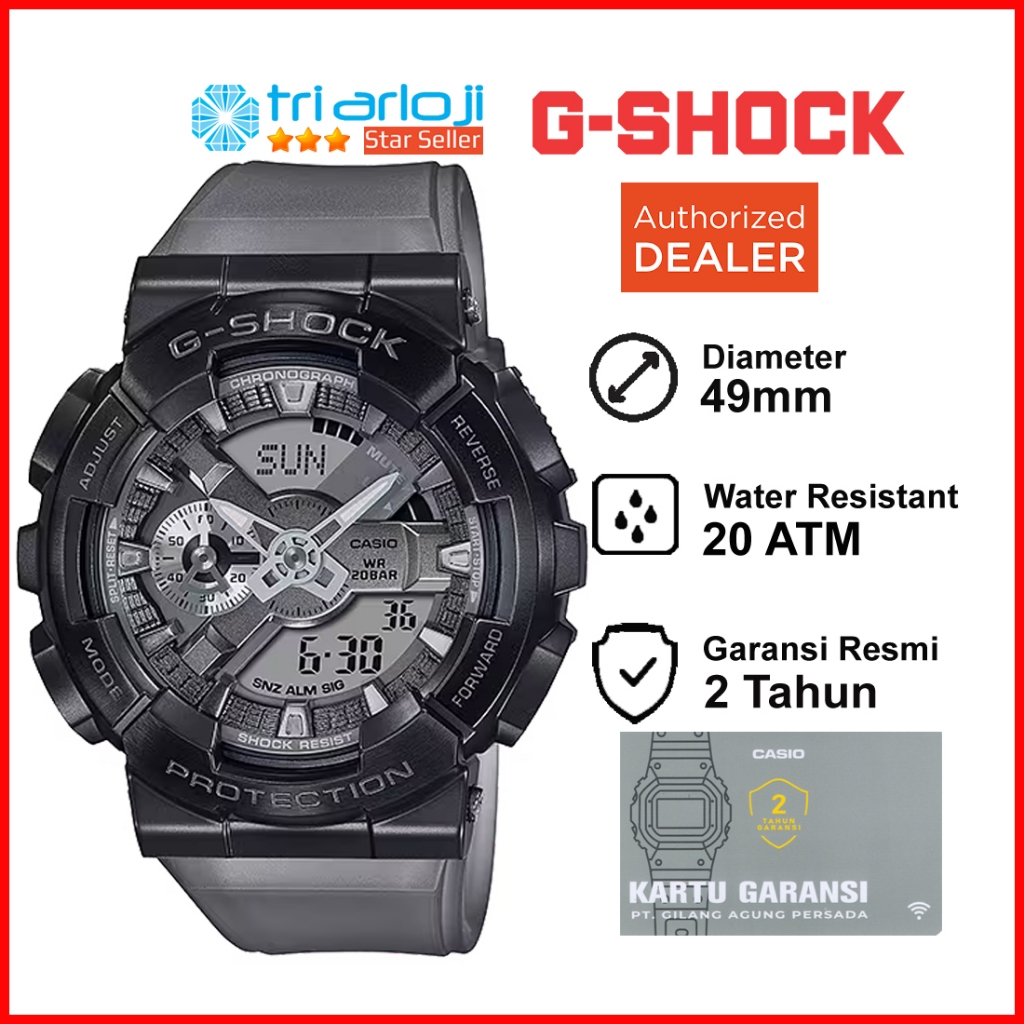 Casio G-SHOCK GM-110MF-1ADR Jam Tangan Pria Midnight Fog GSHOCK GM-110MF-1A GM-110MF GM110MF G-STEEL