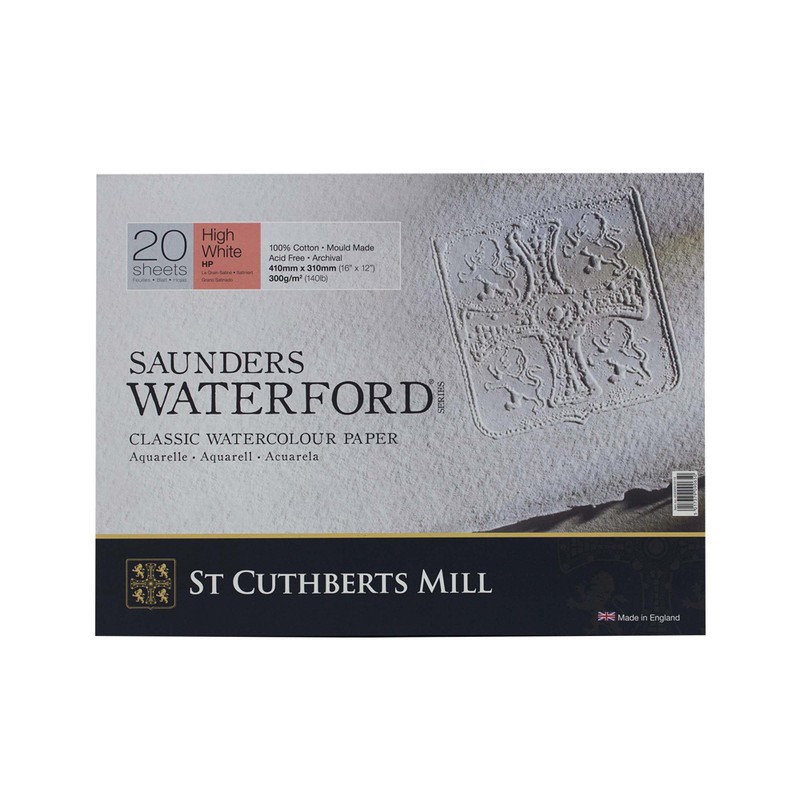 

St Cuthberts Mill Saunders Waterford Hot Pressed+ High White 20S 410X310Mm