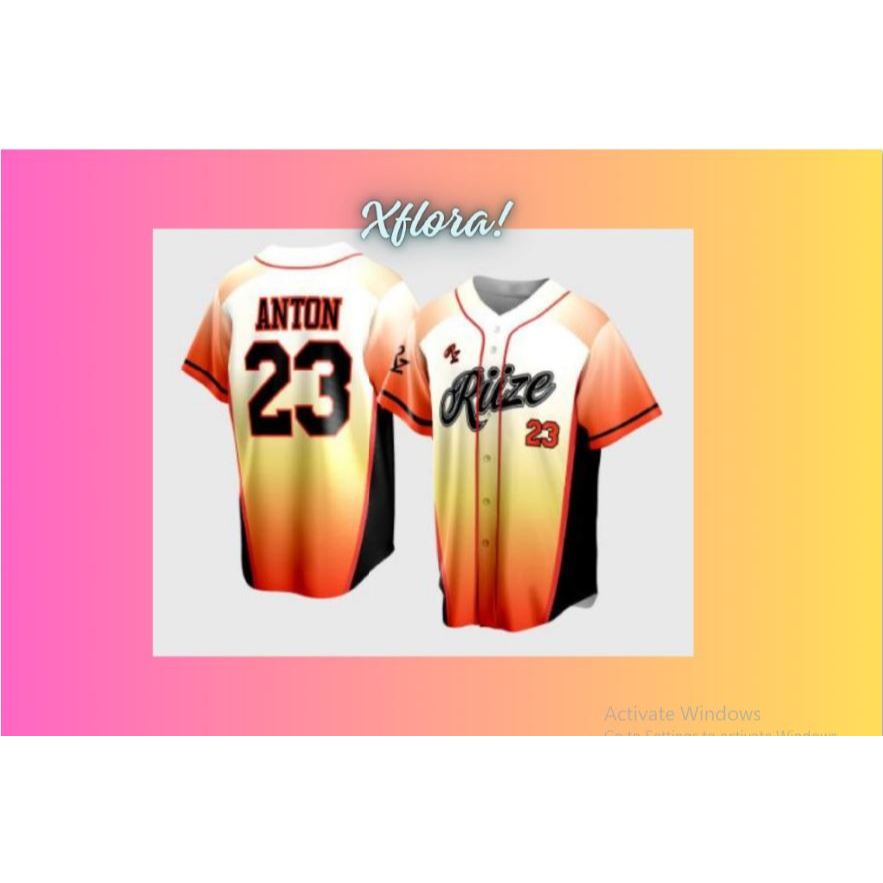 Kaos Dewasa Jersey Baseball Riize Briize Vintage Edition Art 2 Baju Custom Full Print