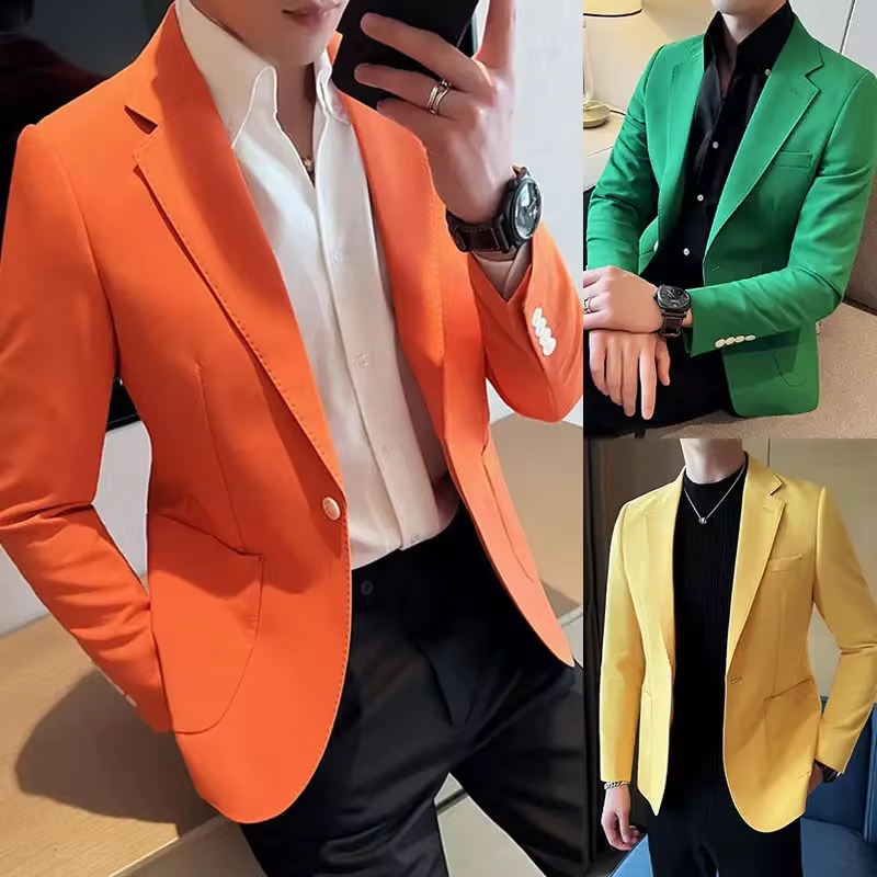 Jas Pria Slimfit Kancing 1 Premium Blazer Cowok Dewasa High Elegan Keren
