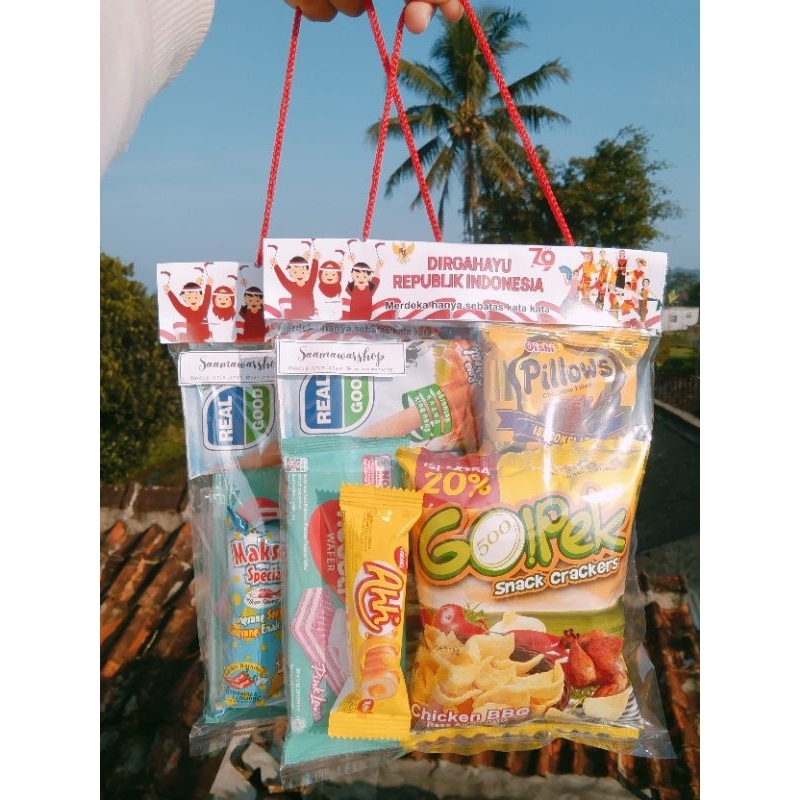 

SNACK ULANG TAHUN / SNACK KHITANAN / SNACK LEBARAN / SNACK KEMERDEKAAN / BINGKISAN UNTUK ACARA LAINNYA