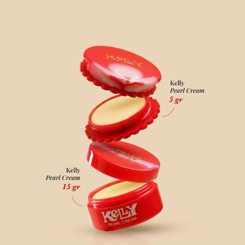 BPOM Kelly Pearl Cream 5gr 15gr - Krim Kelly Pelembab Wajah