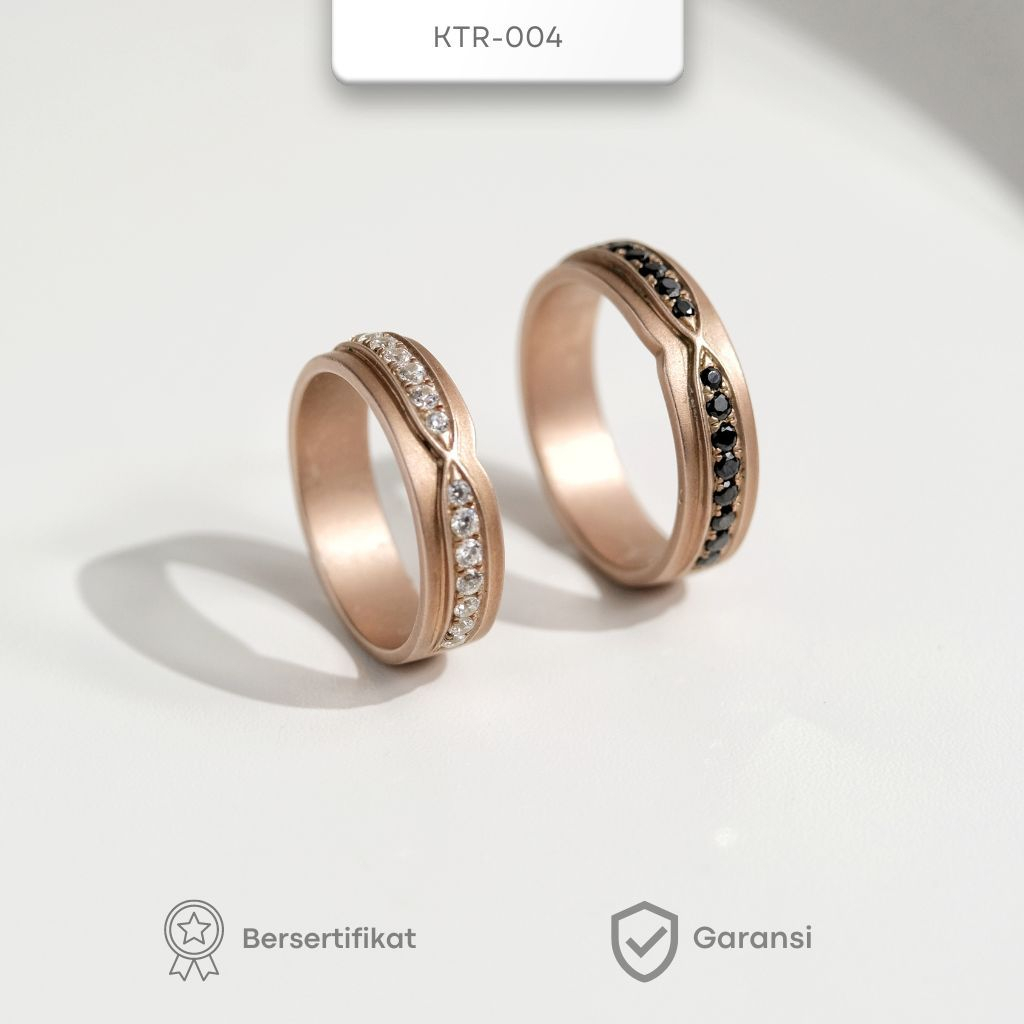 Cincin Kawin Tunangan Cincin Tunangan Cincin Couple Perak Silver Ketara Jewelry