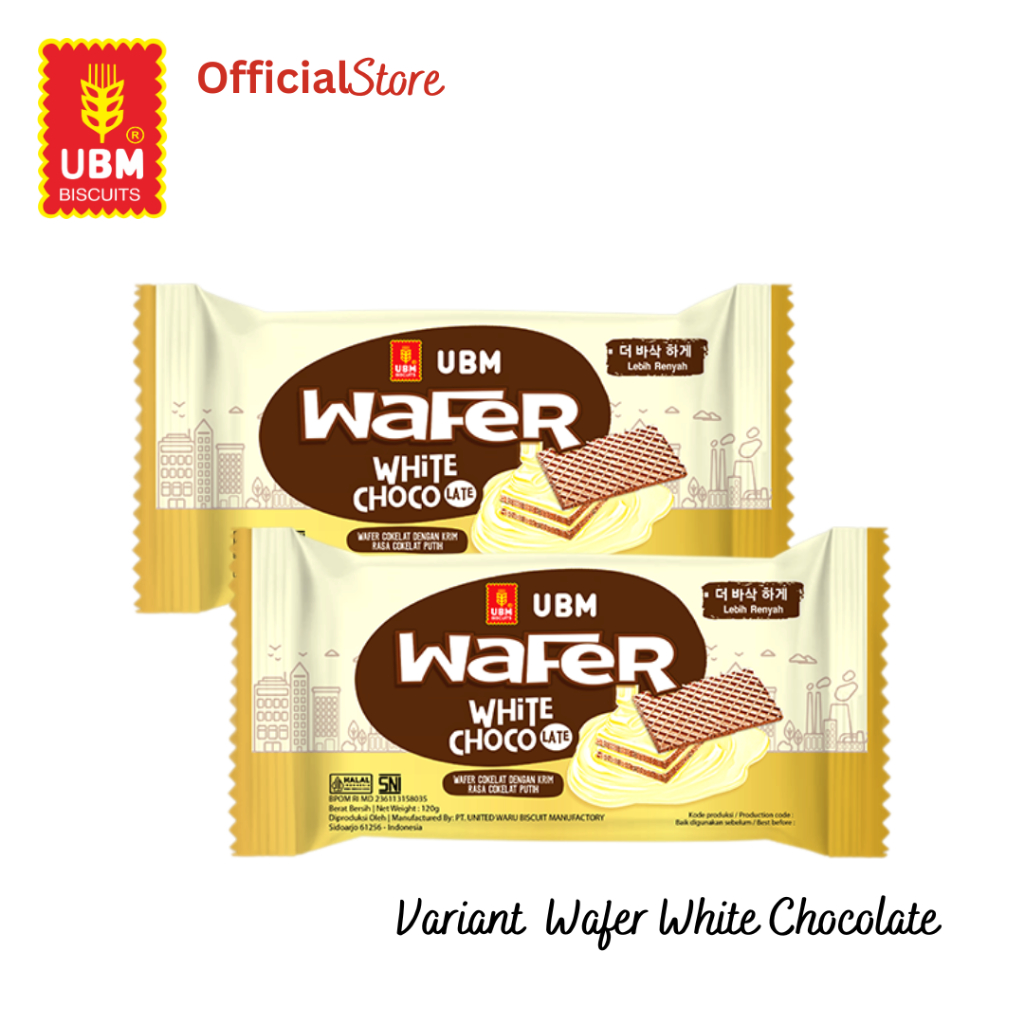 

UBM Biscuit Wafer White Chocolate Cream 120 gr