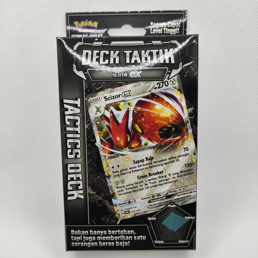 Pokemon TCG Indonesia - Scarlet & Violet “Deck Taktik” - Starter Deck - Scizor Ex