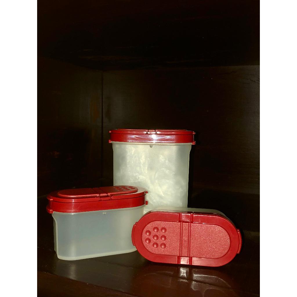 Tupperware storage bumbu dapur/tempat penyimpanan/wadah bumbu Tupperware