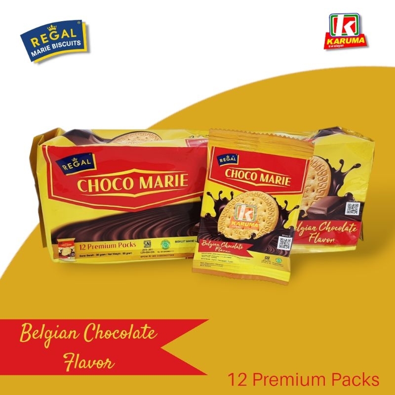 

Regal Choco Marie Biscuit Belgian Chocolate 96gr Biskuit Regal Lapis