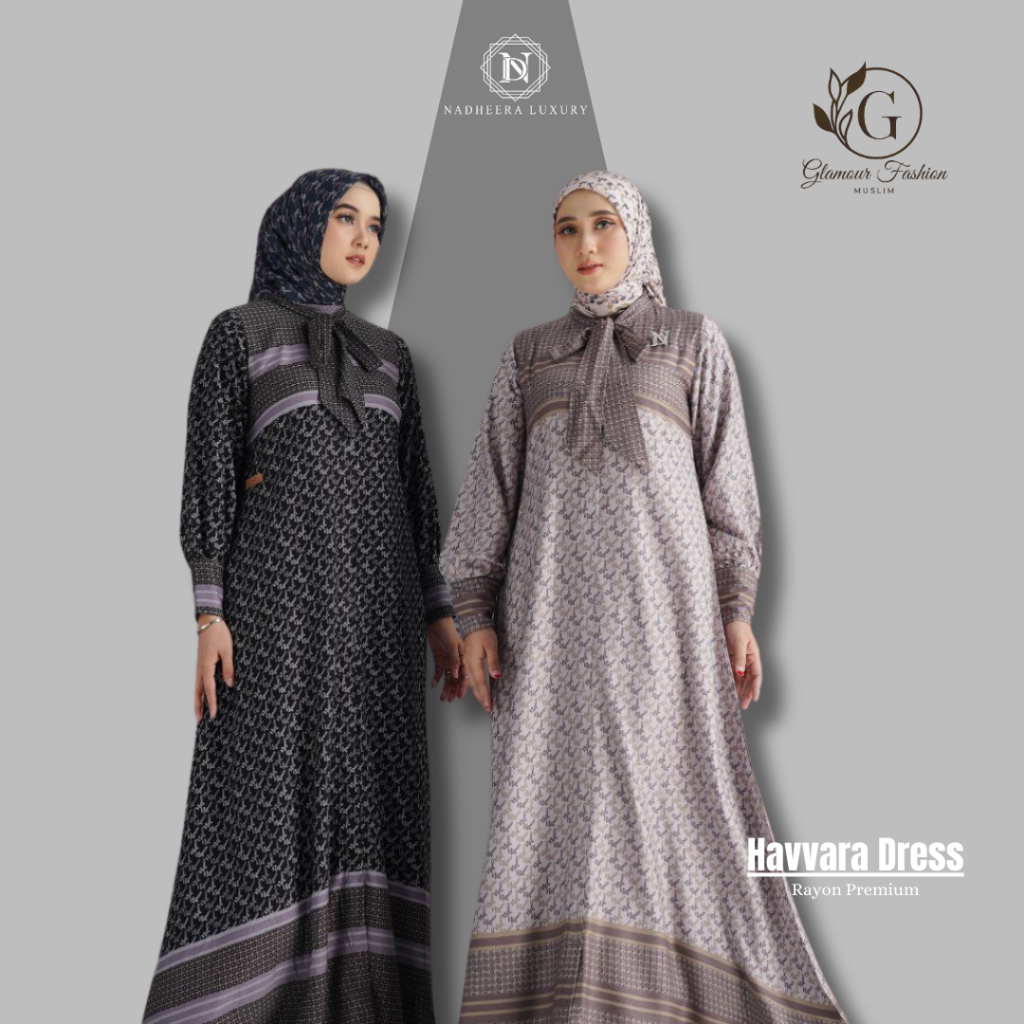 PROMO HAVVARA DRESS BY NADHEERA LUXURY gamis busui friendly