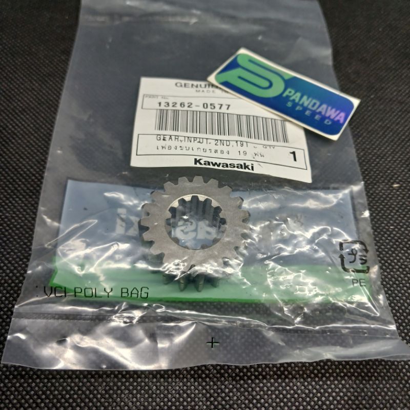 Gear Rasio Gir Rasio Gigi 2 Input 19T Klx140 Klx 140 Original 13262-0577