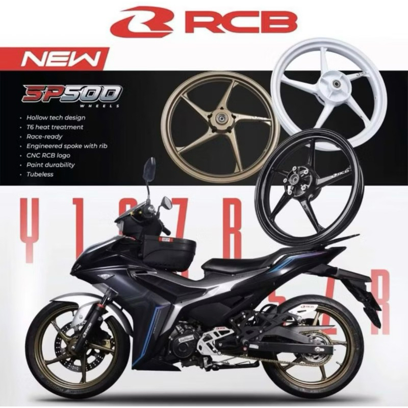 VELG PELEK RACING RCB SP500 NEW PRODUK FRONT:185X17 REAR:215X17 MX-KING 150 Y15ZR/Y16ZR