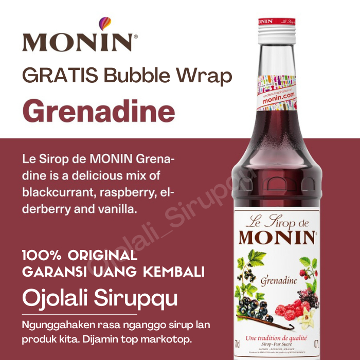 

MONIN Grenadine Syrup 70 CL 700 mL