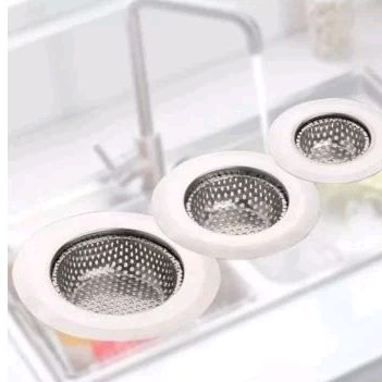 Saringan bak cuci piring wastafel dapur stainless saring 9cm x 2.2cm dan 7cm