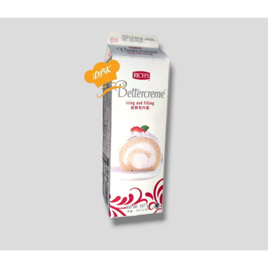 

Rich BetterCreme 907gr Heavy Cream whip cream better cream cheese basque