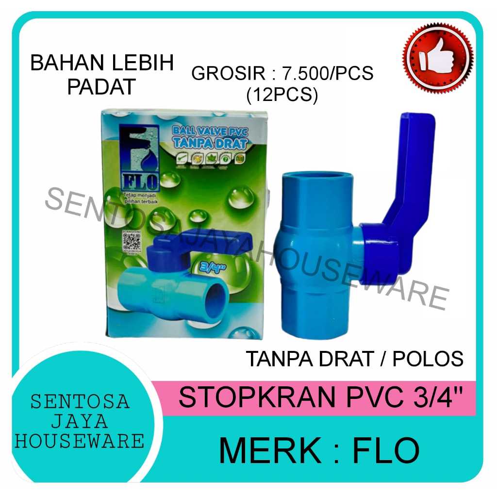 STOPKRAN PVC 3/4INCH / BALL VALVE PVC 3/4INCH