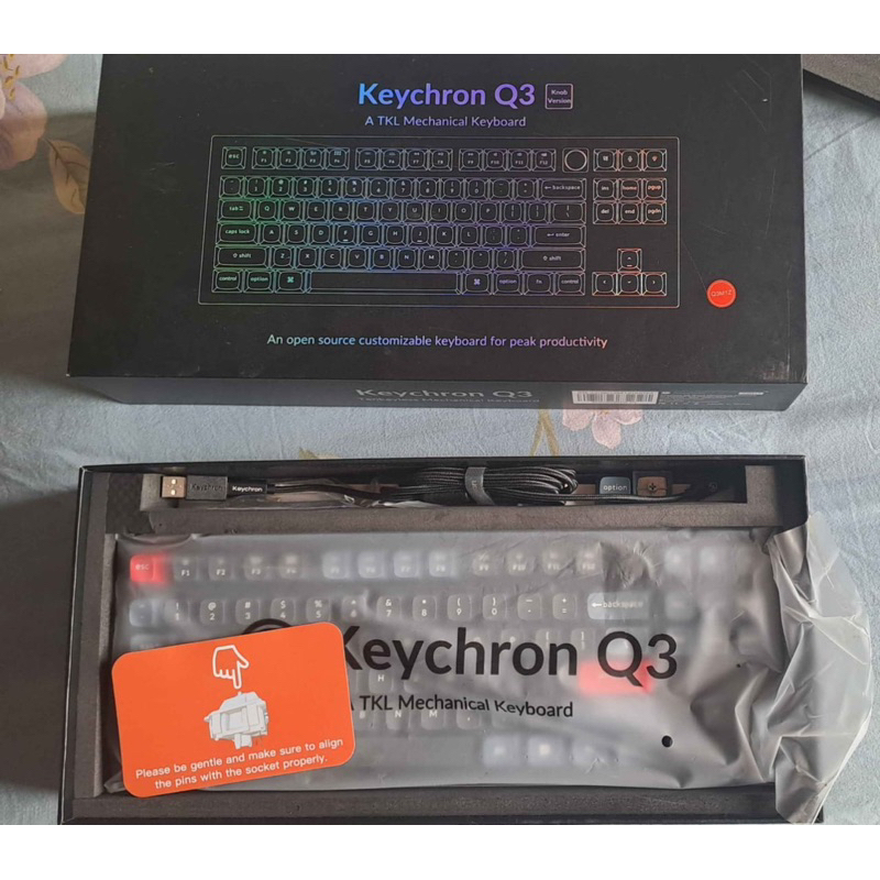 Keychron Q3 Keyboard Mekanik Tenkeyless (TKL) dengan Switch Gateron G Pro dan RGB Customizable