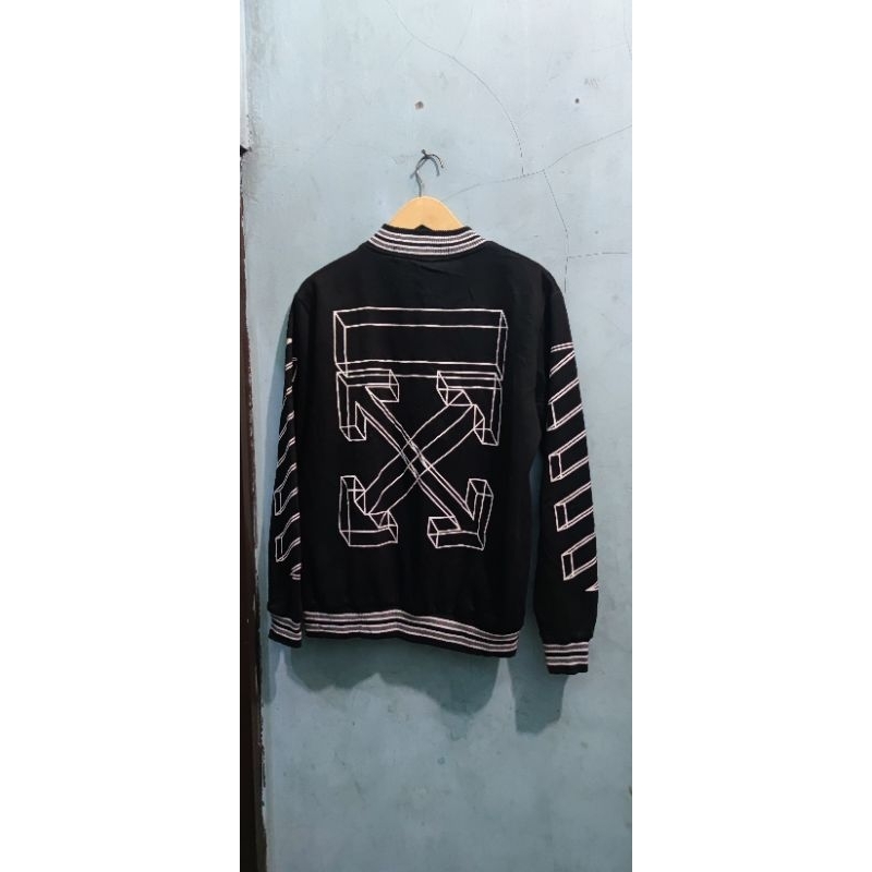 varsity offwhite second branded jaket ow murah