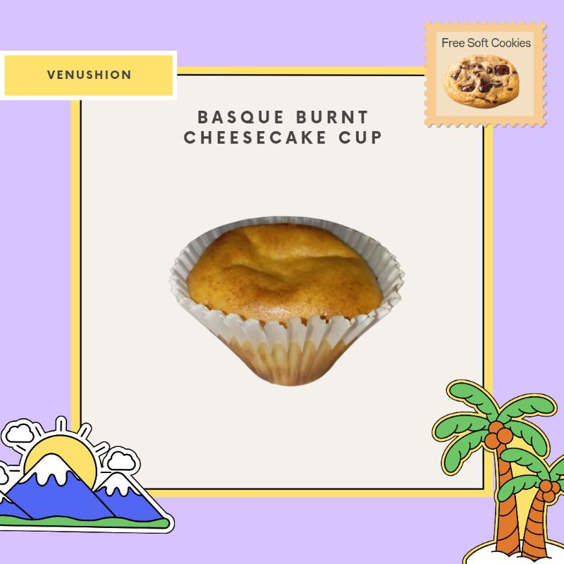 

Basque Burnt Cheesecake Cup Mini