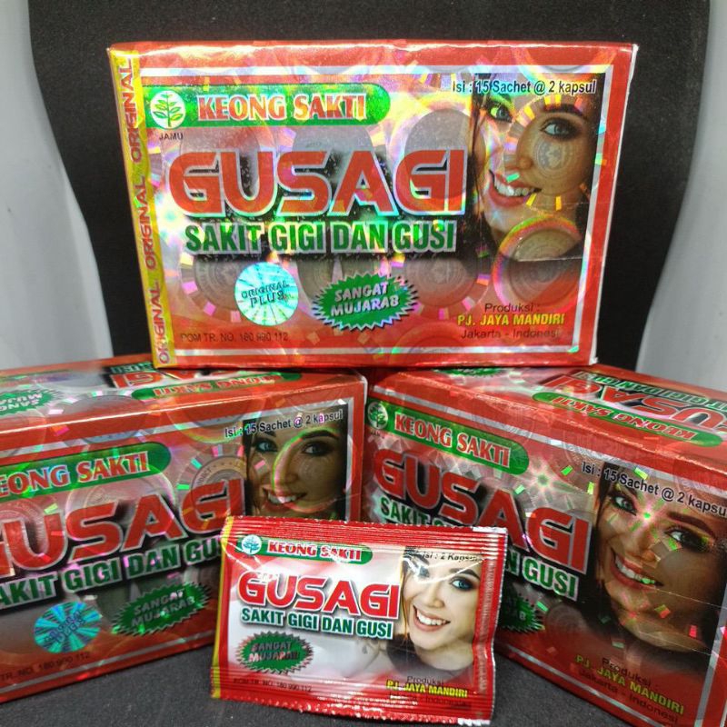 Gusi bengkak & sakit gigi gusagi keong sakti
