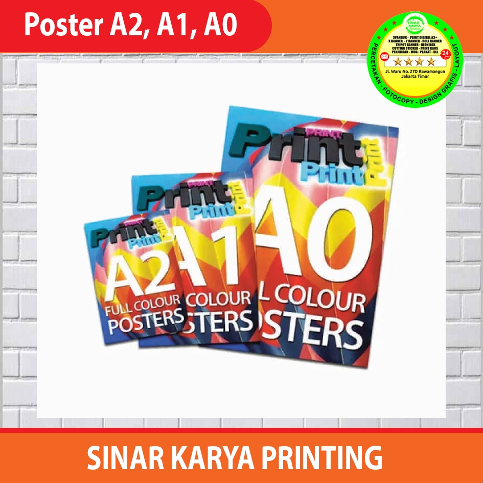 

Cetak Poster A2, A1, A0 Bahan Albatros Full Laminasi Doff/ Glsoy