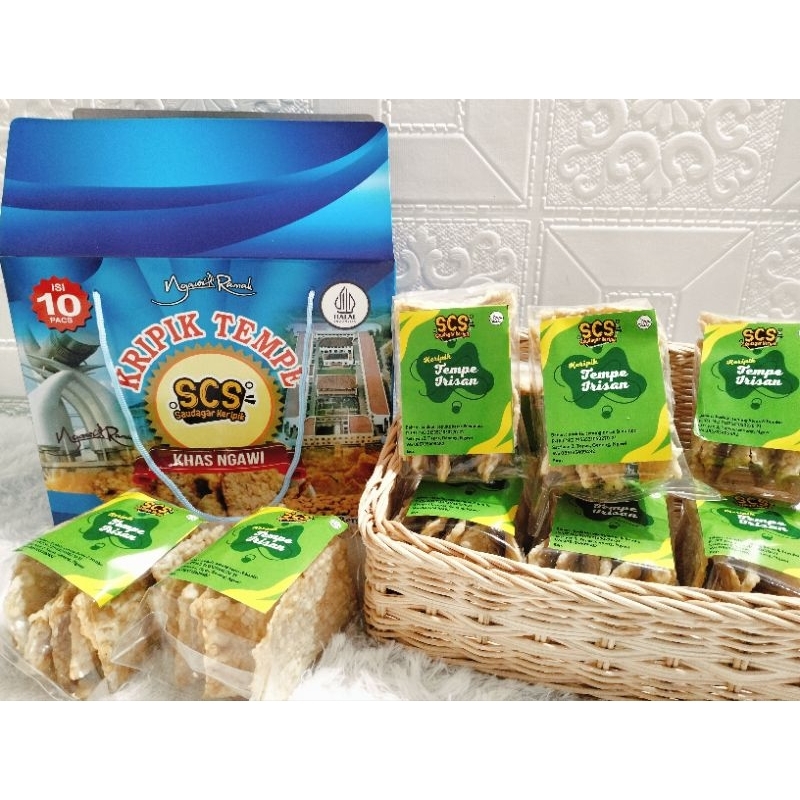 

KERIPIK TEMPE IRISAN SCS SAUDAGAR KERIPIK BOX ISI 10 KERIPIK TEMPE NGAWI