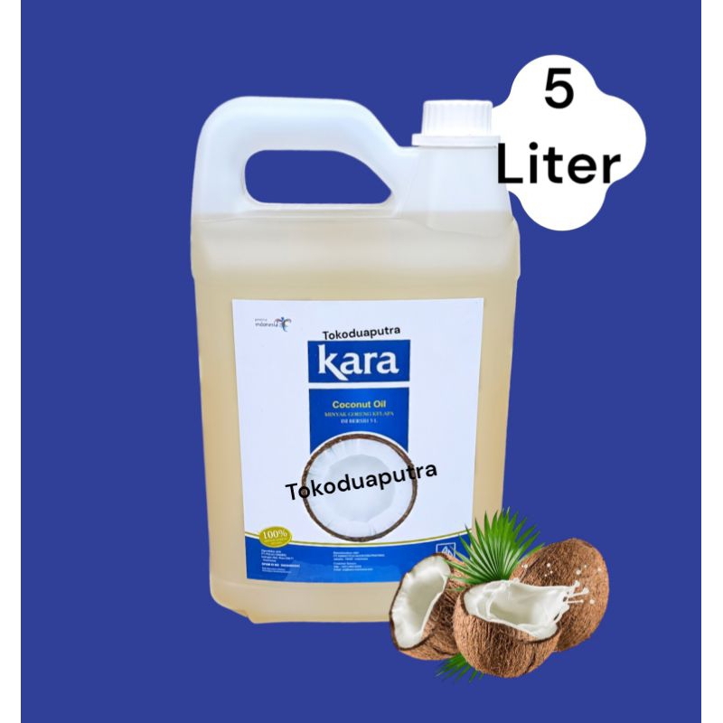

Minyak Kelapa Kara 5 Liter / minyak goreng kelapa Kara 5 Liter